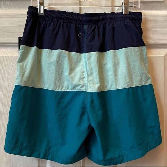 SPEEDO VOLLEY SWIM TRUNK IN BLUE AND GREEN SIZE MEDIUM - Picture 3 of 3